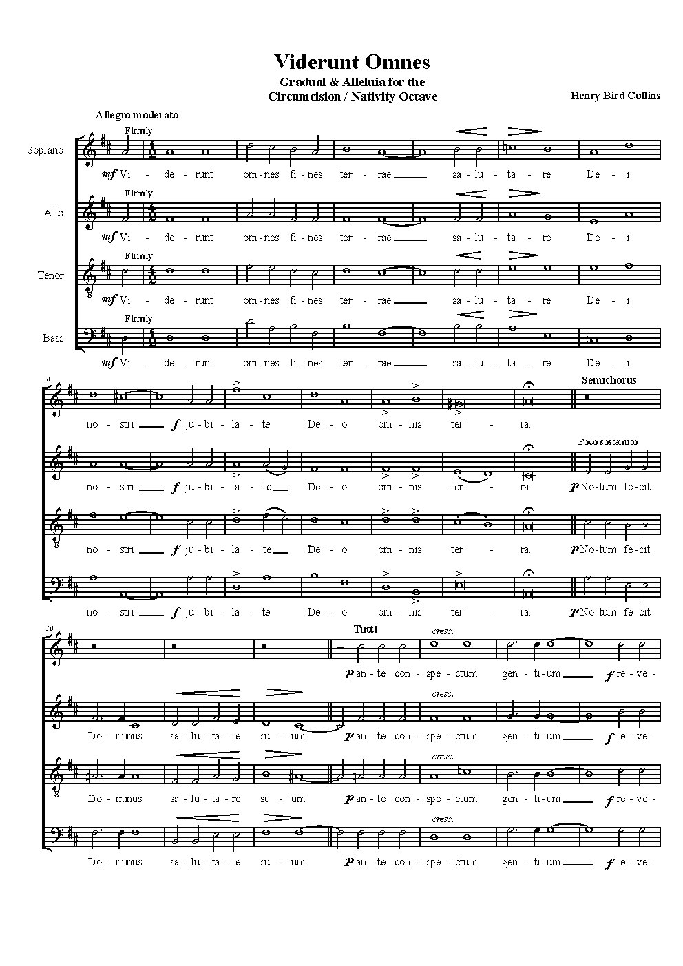 Circumcision / Nativity Octave Gradual & Alleluia
