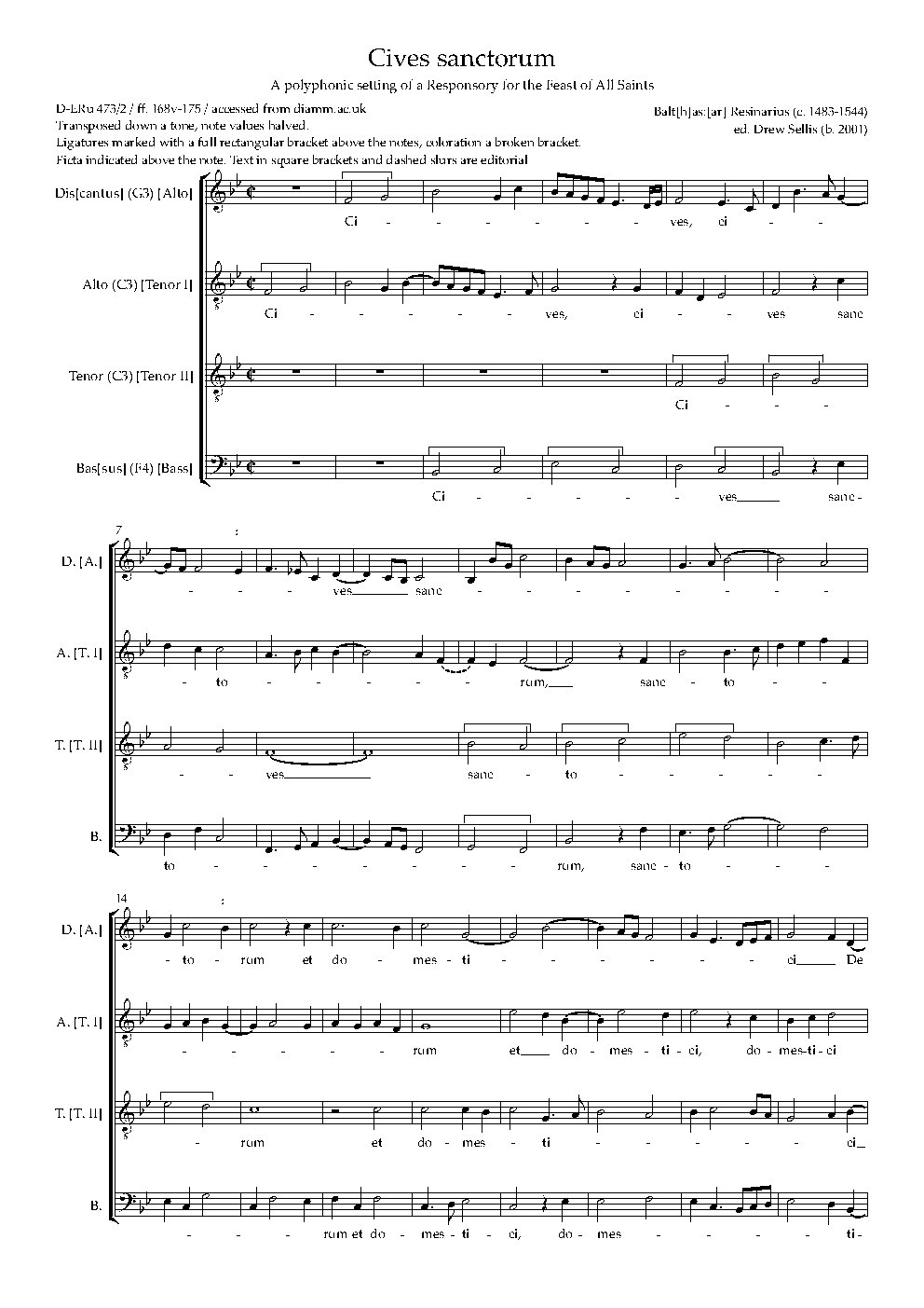 Cives sanctorum - Choir Script PDF Thumbnail
