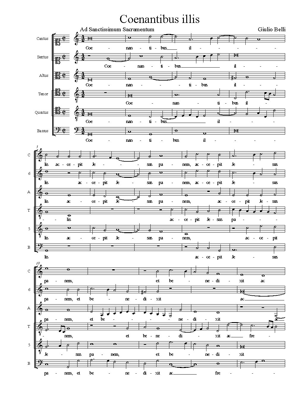 Coenantibus illis - Choir Script PDF Thumbnail