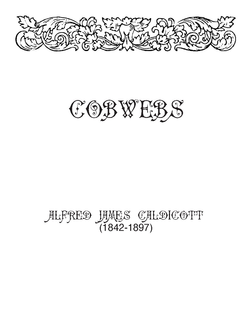 Cobwebs - Choir Script PDF Thumbnail