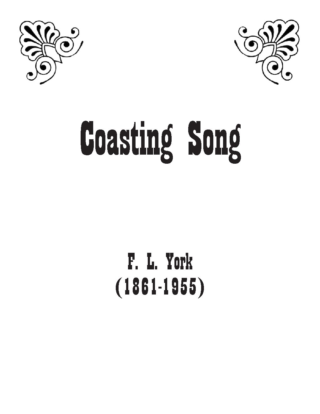 Coasting song - Choir Script PDF Thumbnail