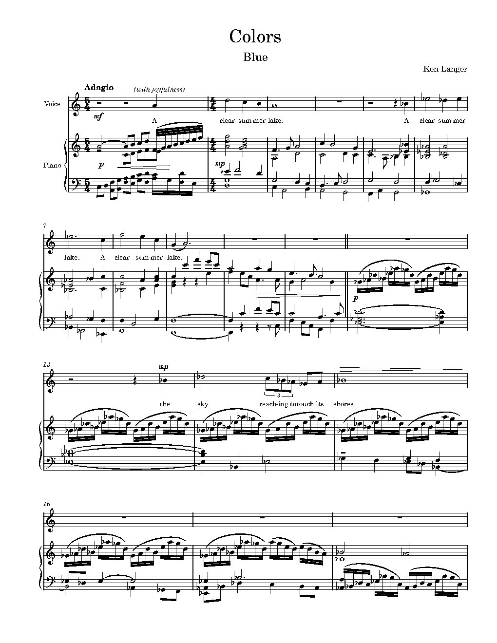 Colors: Blue - Choir Script PDF Thumbnail