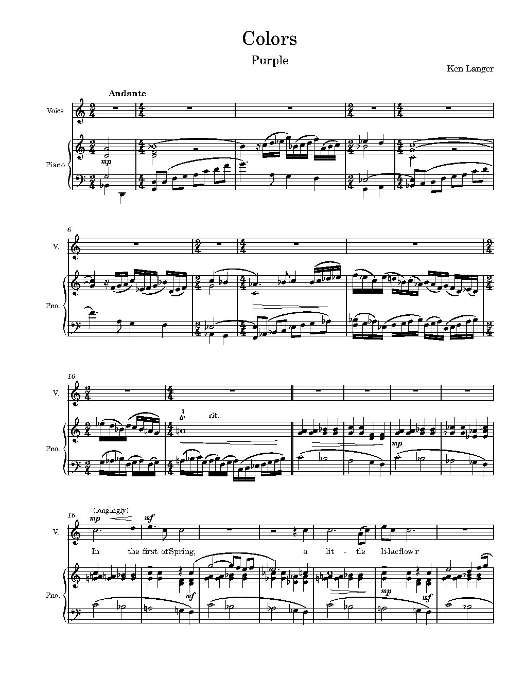 Colors: Purple - Choir Script PDF Thumbnail