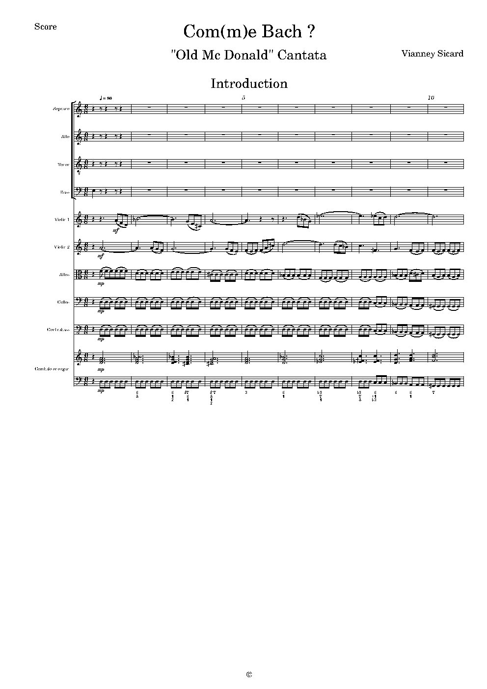 Com(m)e Bach ?