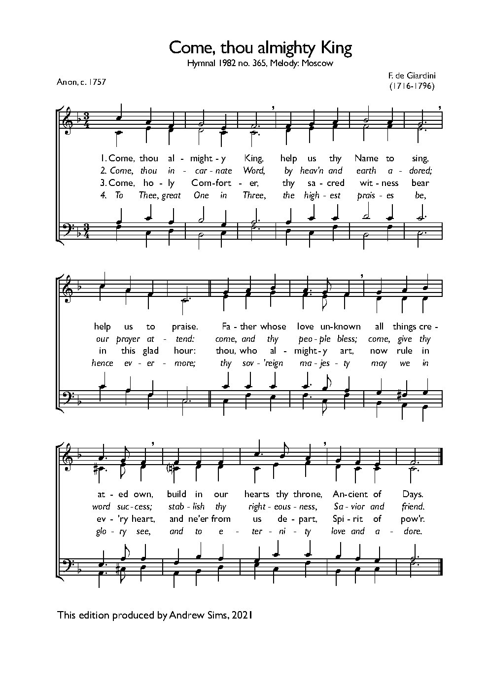 Come Thou almighty King