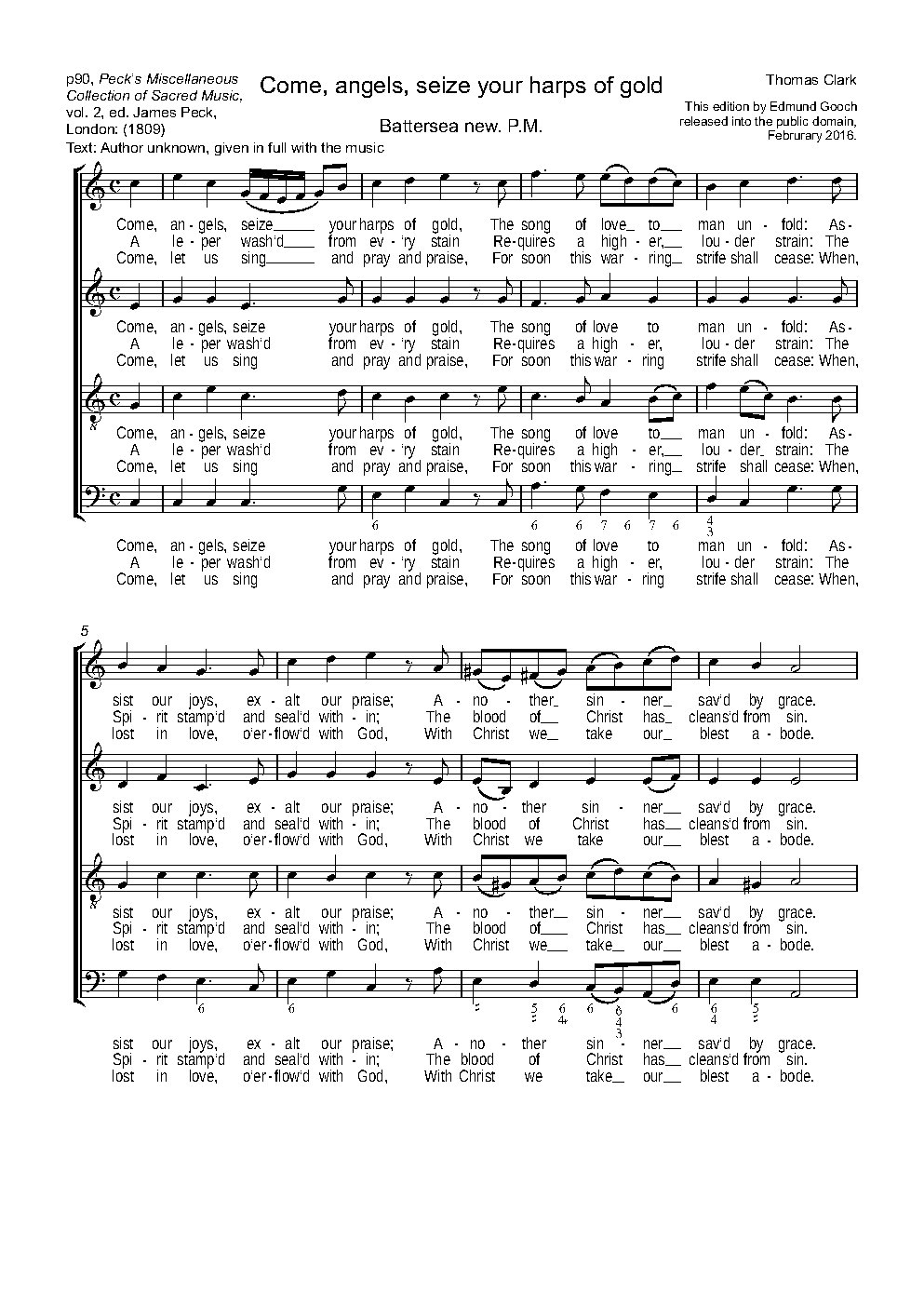 Come, angels, seize your harps of gold
