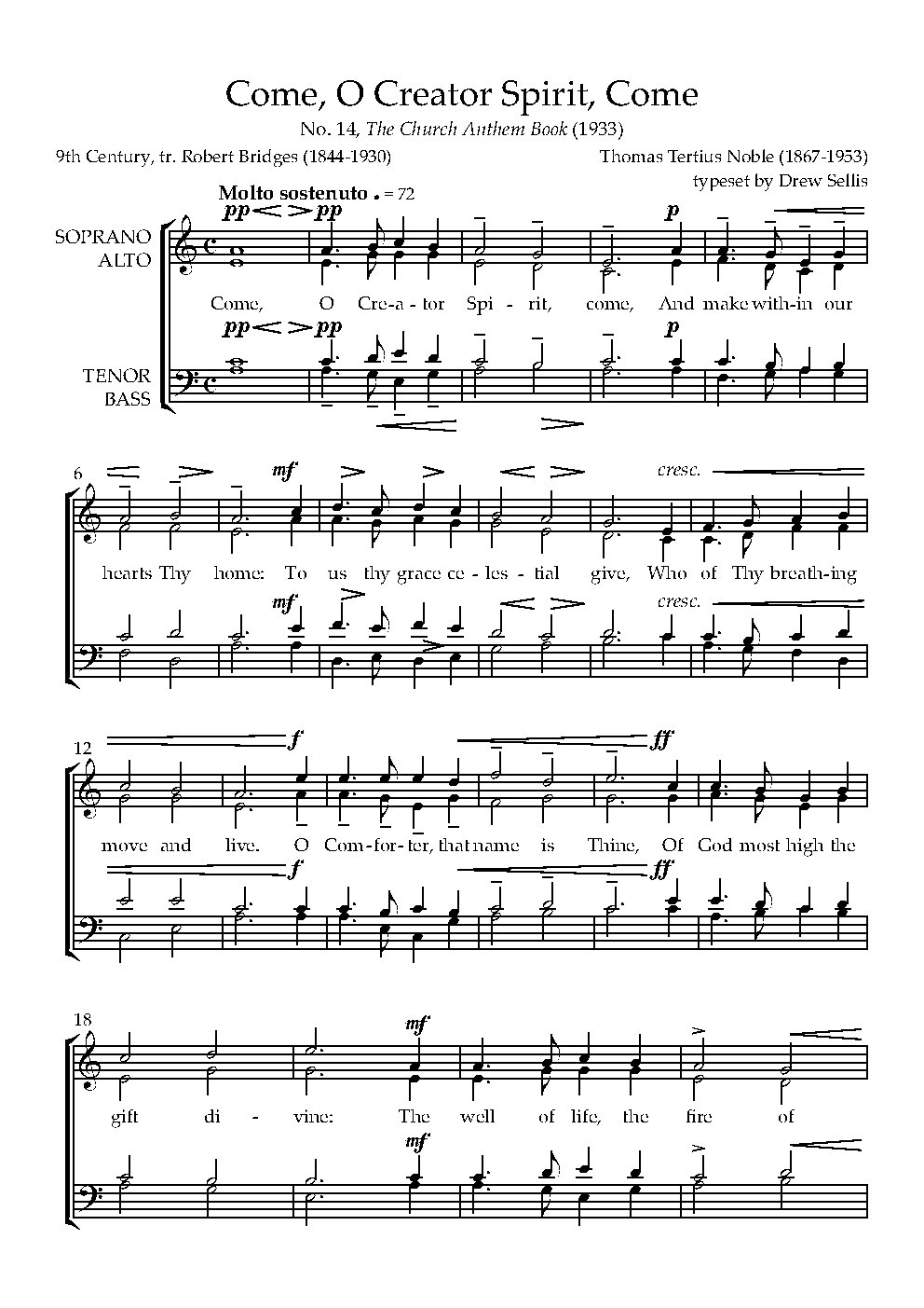 Come, O Creator Spirit, come