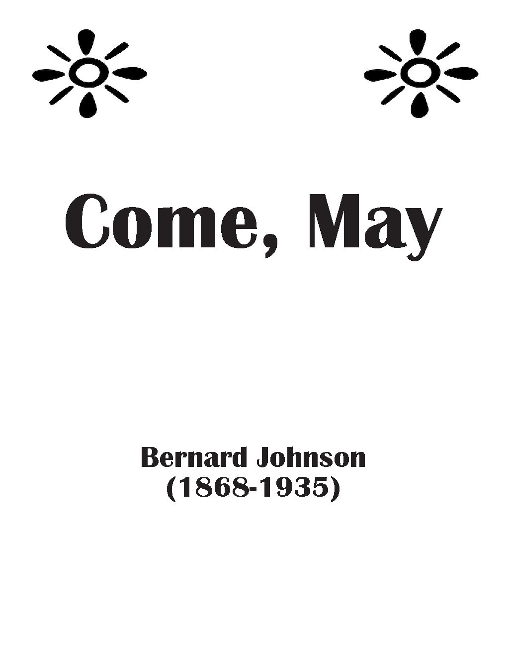 Come, May - Choir Script PDF Thumbnail
