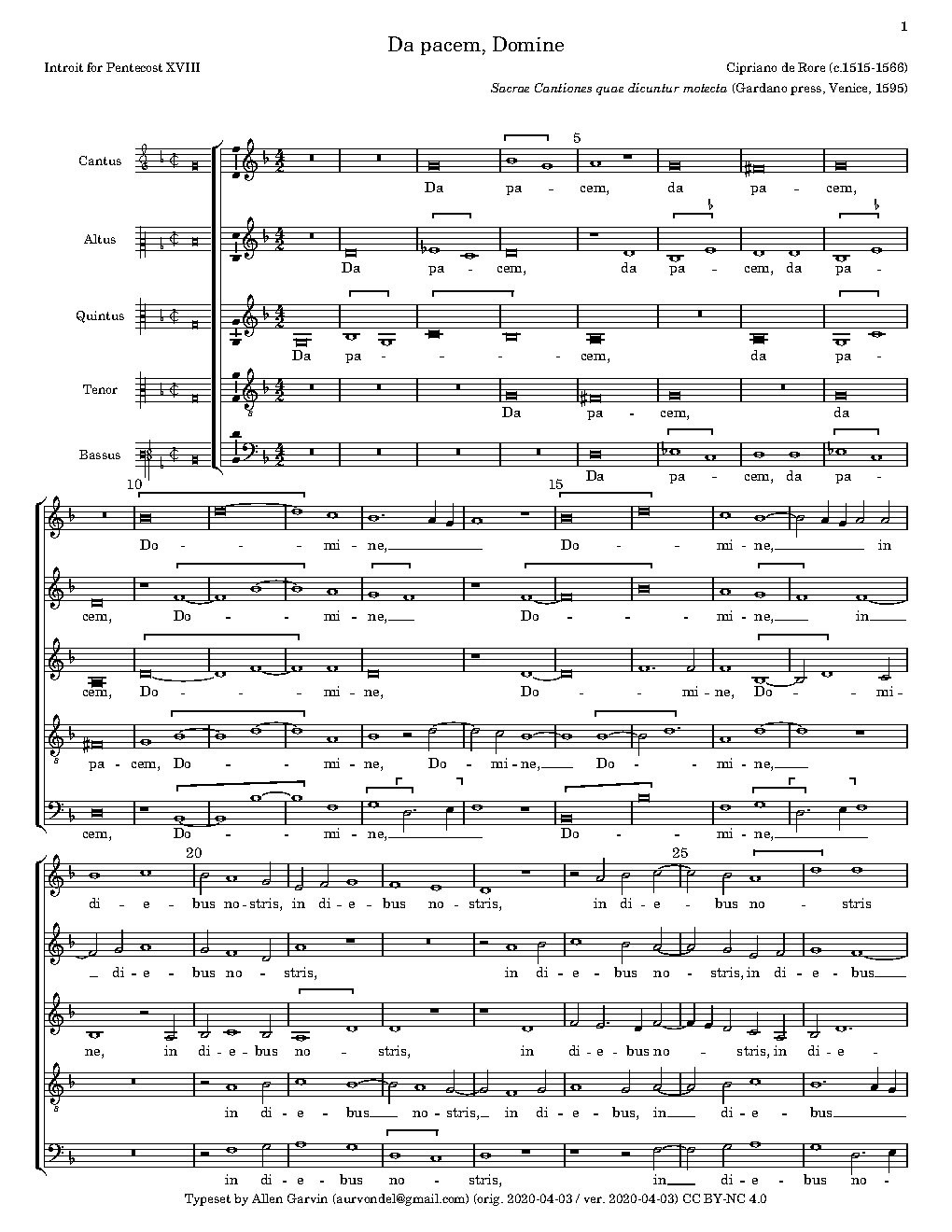 Da pacem Domine