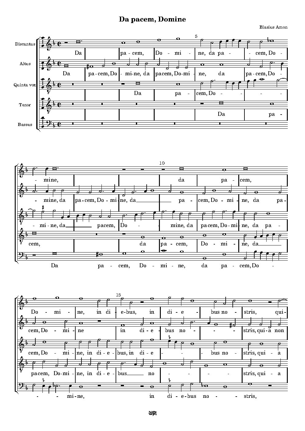 Da pacem, Domine