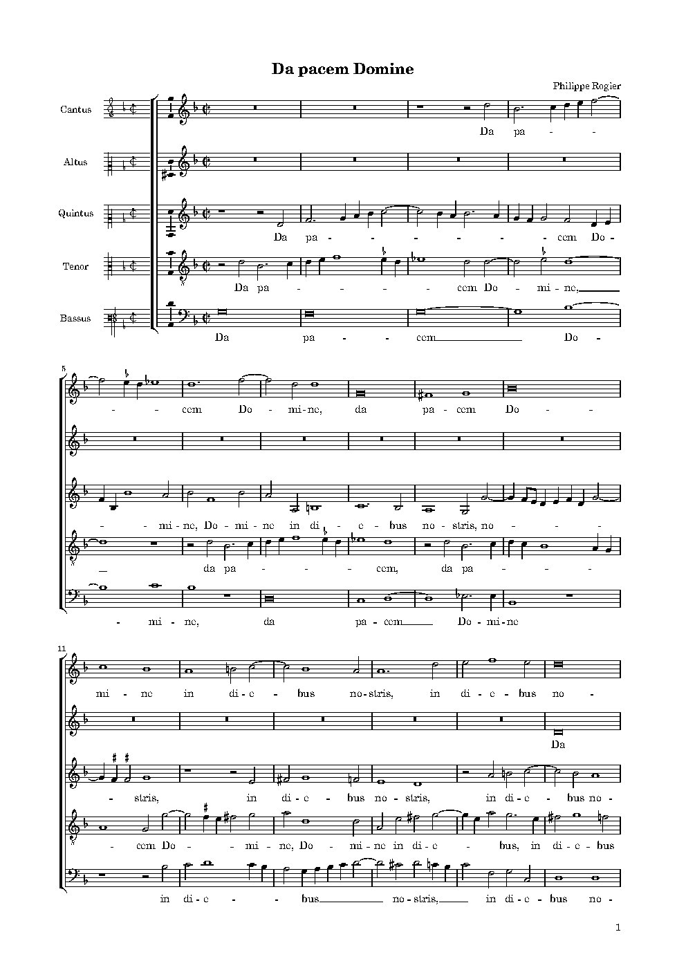 Da pacem, Domine