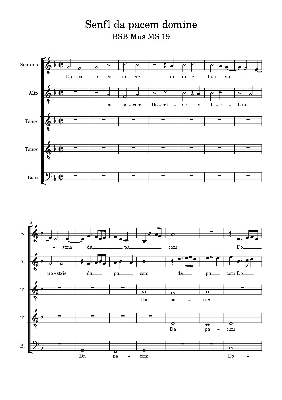 Da Pacem Domine - Choir Script PDF Thumbnail