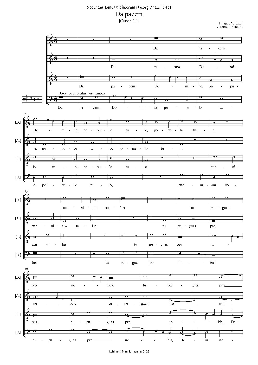 Da pacem - Choir Script PDF Thumbnail