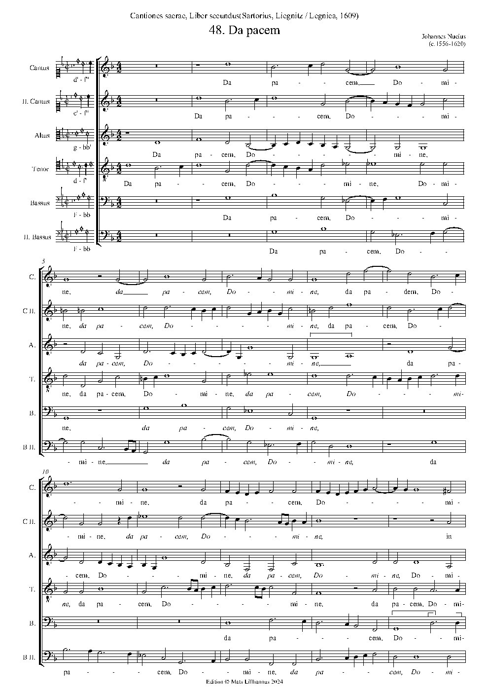 Da pacem, Domine - Choir Script PDF Thumbnail