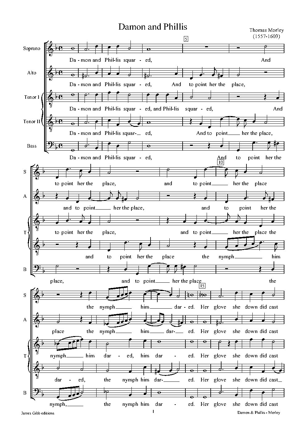 Damon and Phillis - Choir Script PDF Thumbnail