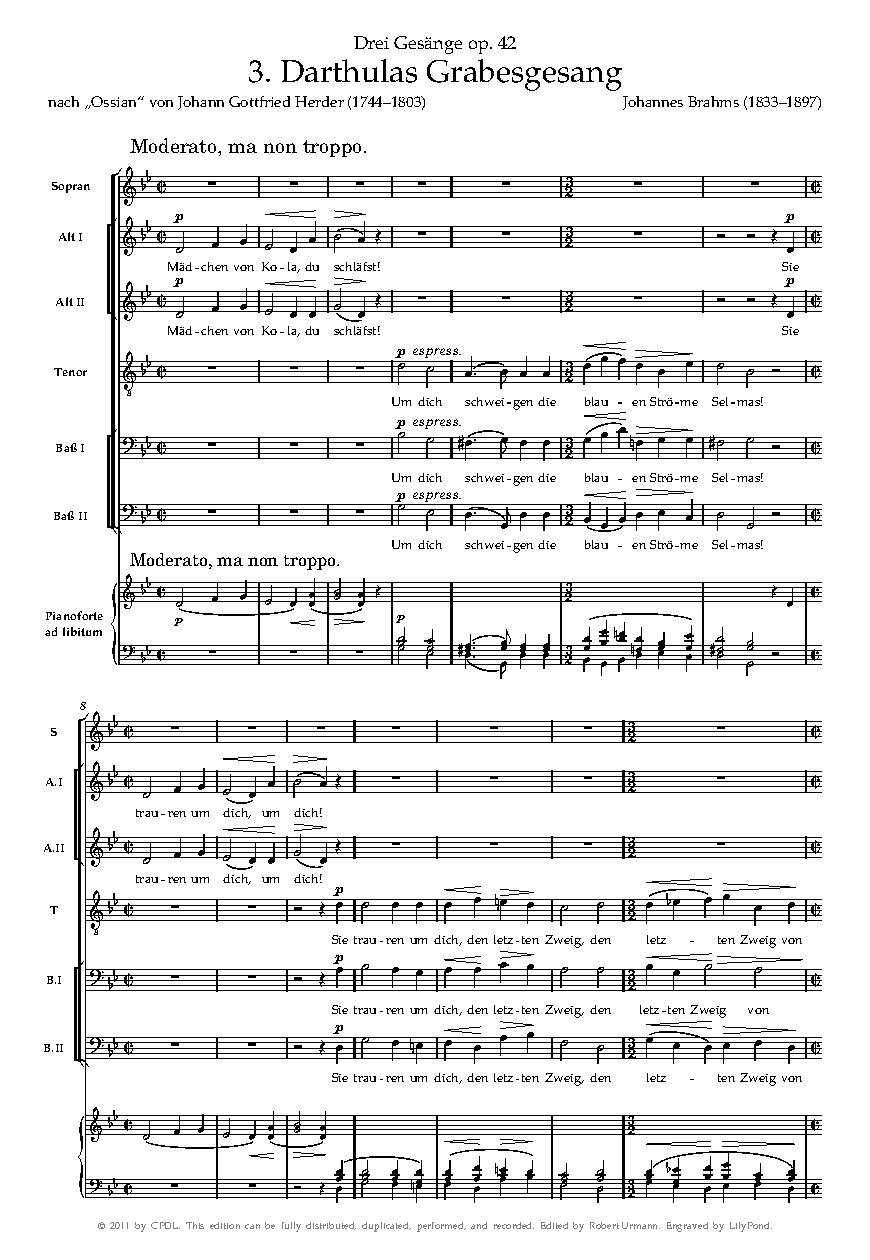 Darthulas Grabesgesang, Op. 42, No. 3