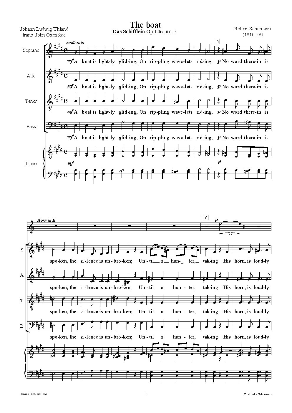 Das Schifflein, Op.146 No. 5