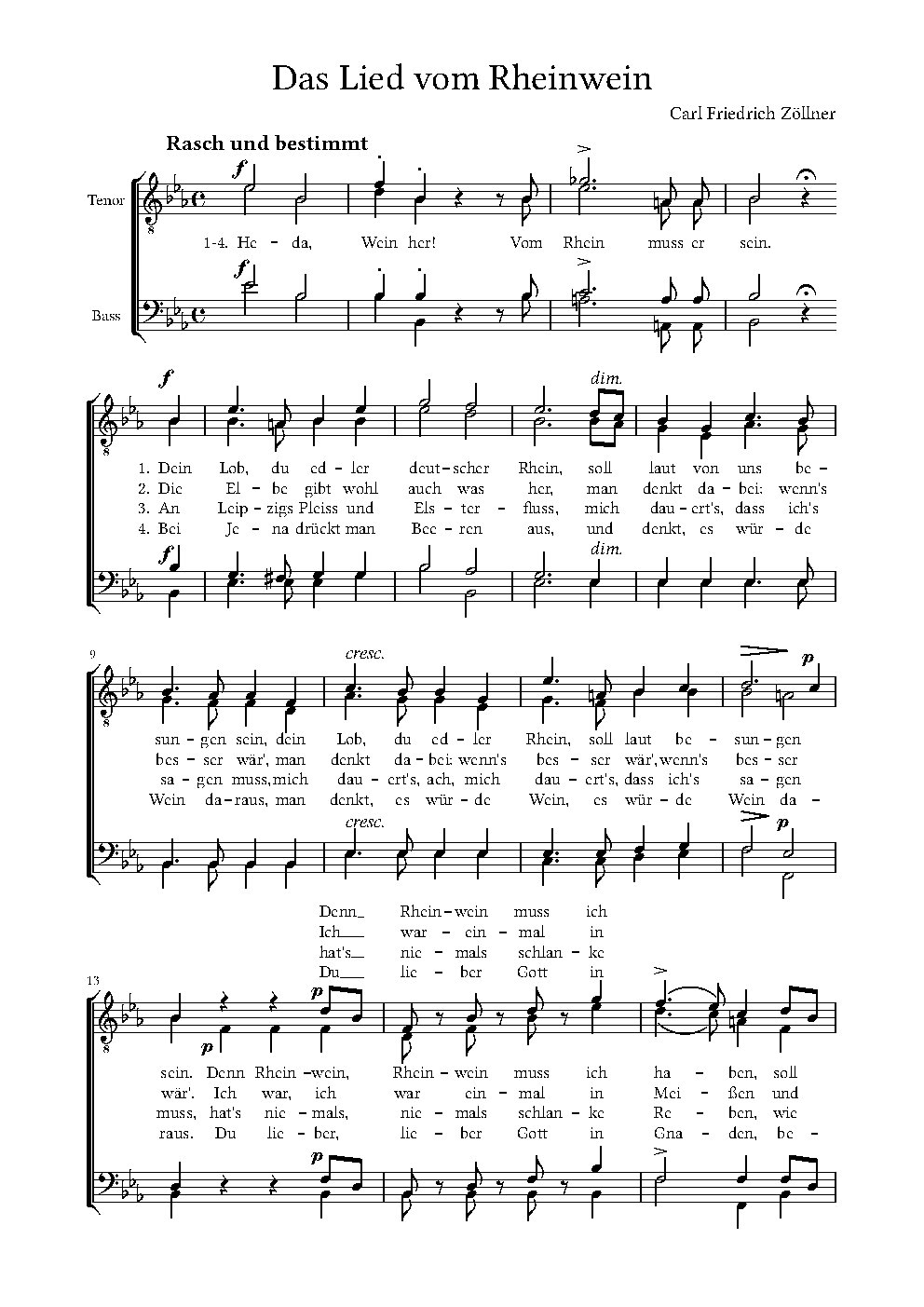 Das Lied vom Rheinwein