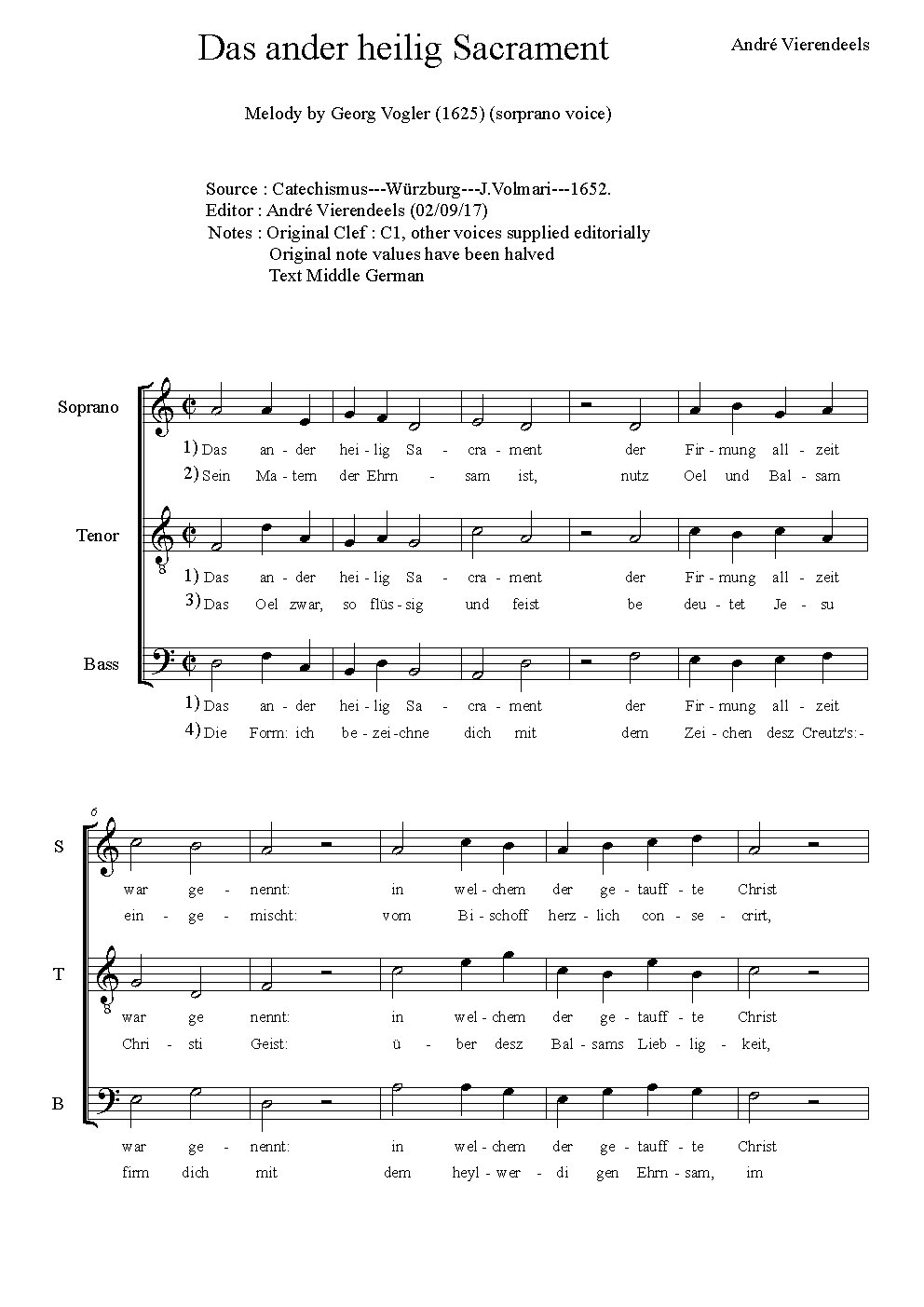 Das ander heilig Sacrament - Choir Script PDF Thumbnail