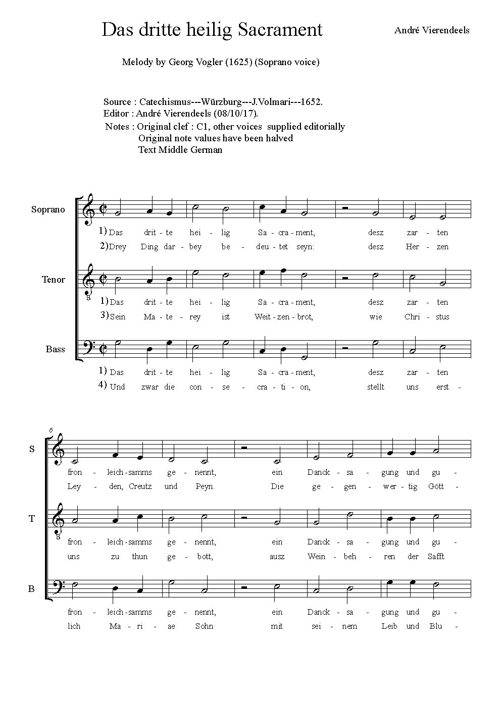 Das dritte heilig Sacrament