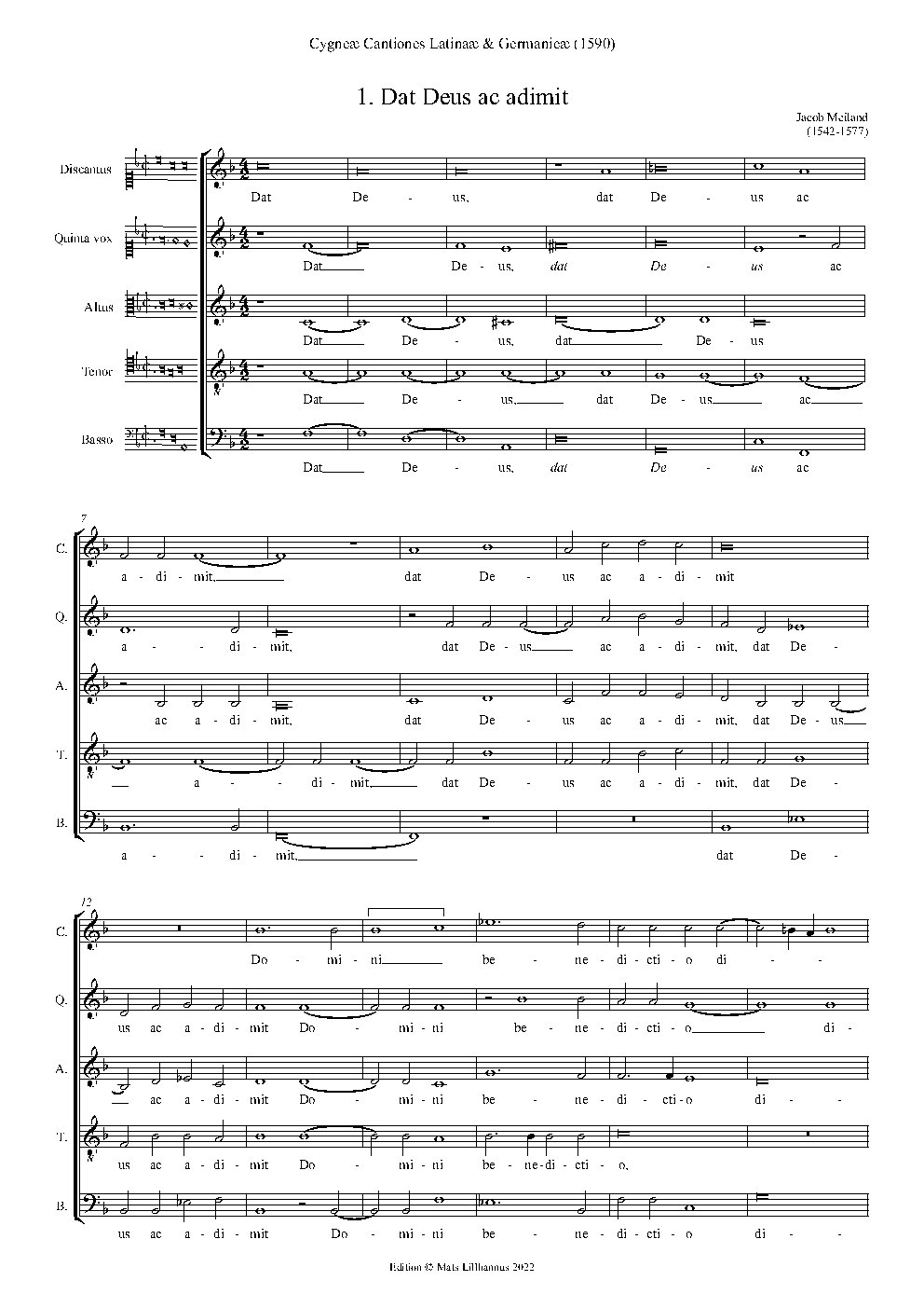 Dat Deus ac adimit - Choir Script PDF Thumbnail