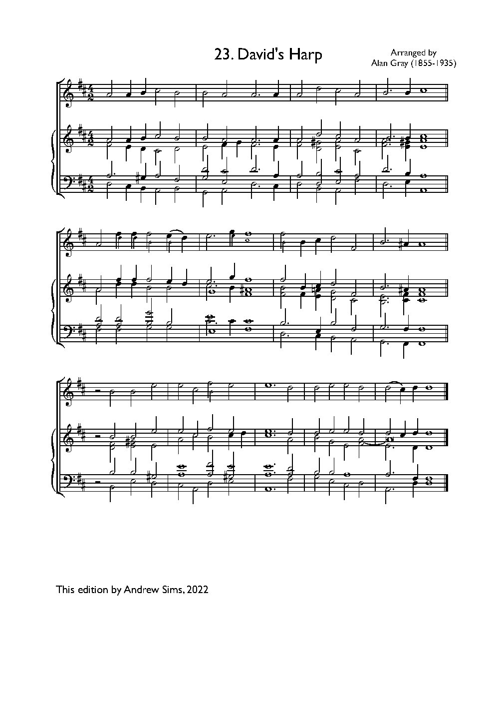 David's Harp - Choir Script PDF Thumbnail