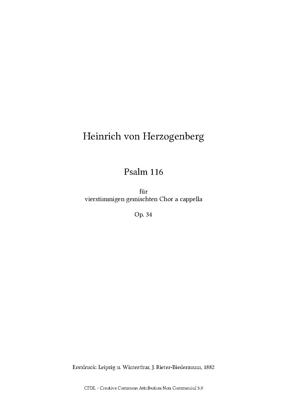 Das ist mir lieb, Psalm 116, Op.34
