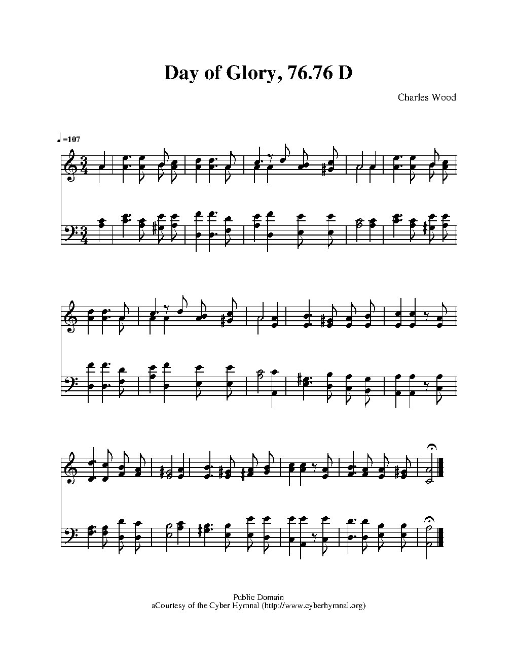 Day of glory - Choir Script PDF Thumbnail