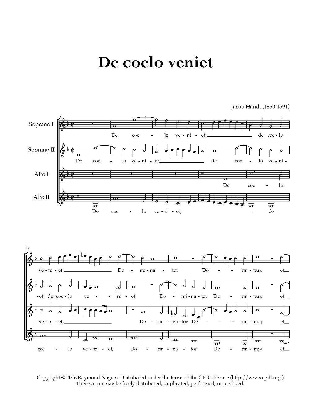 De coelo veniet