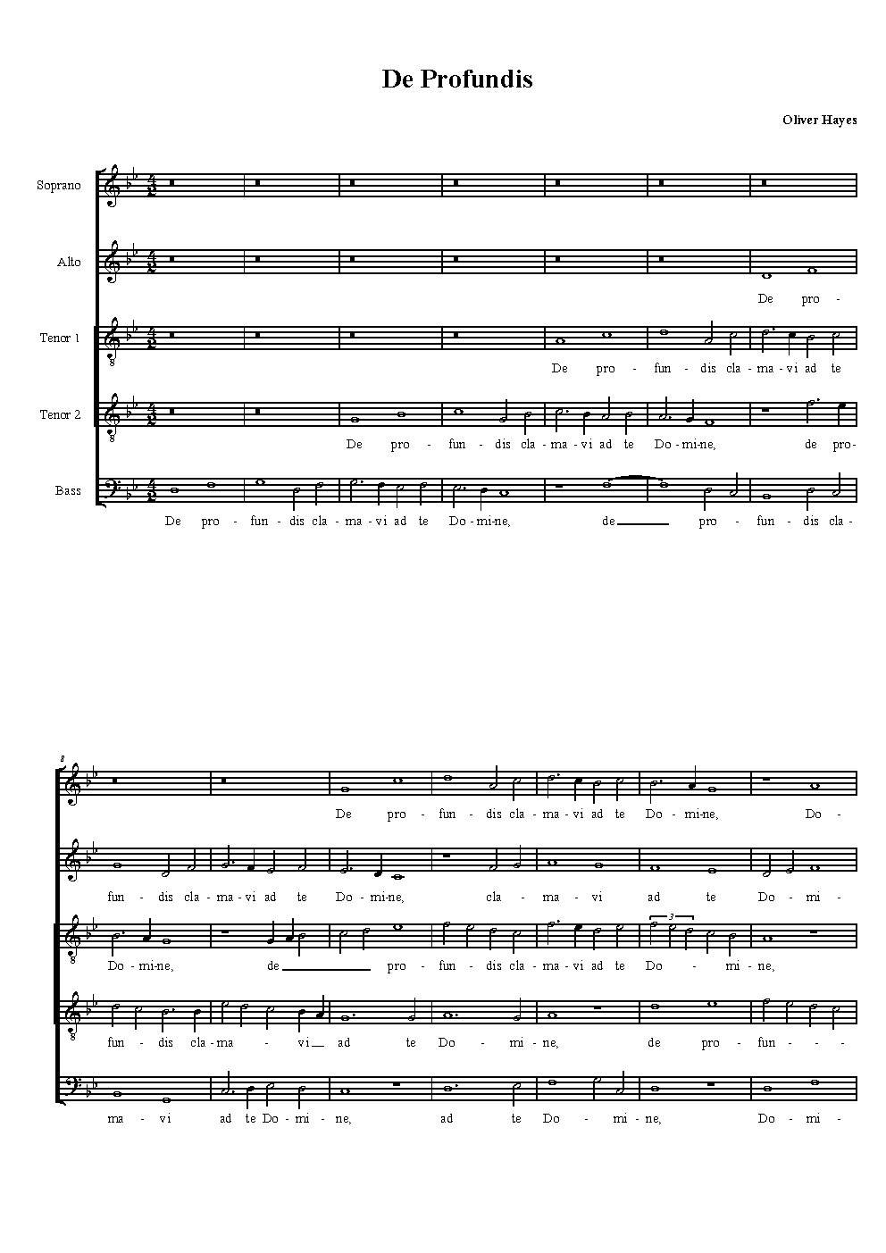 De Profundis