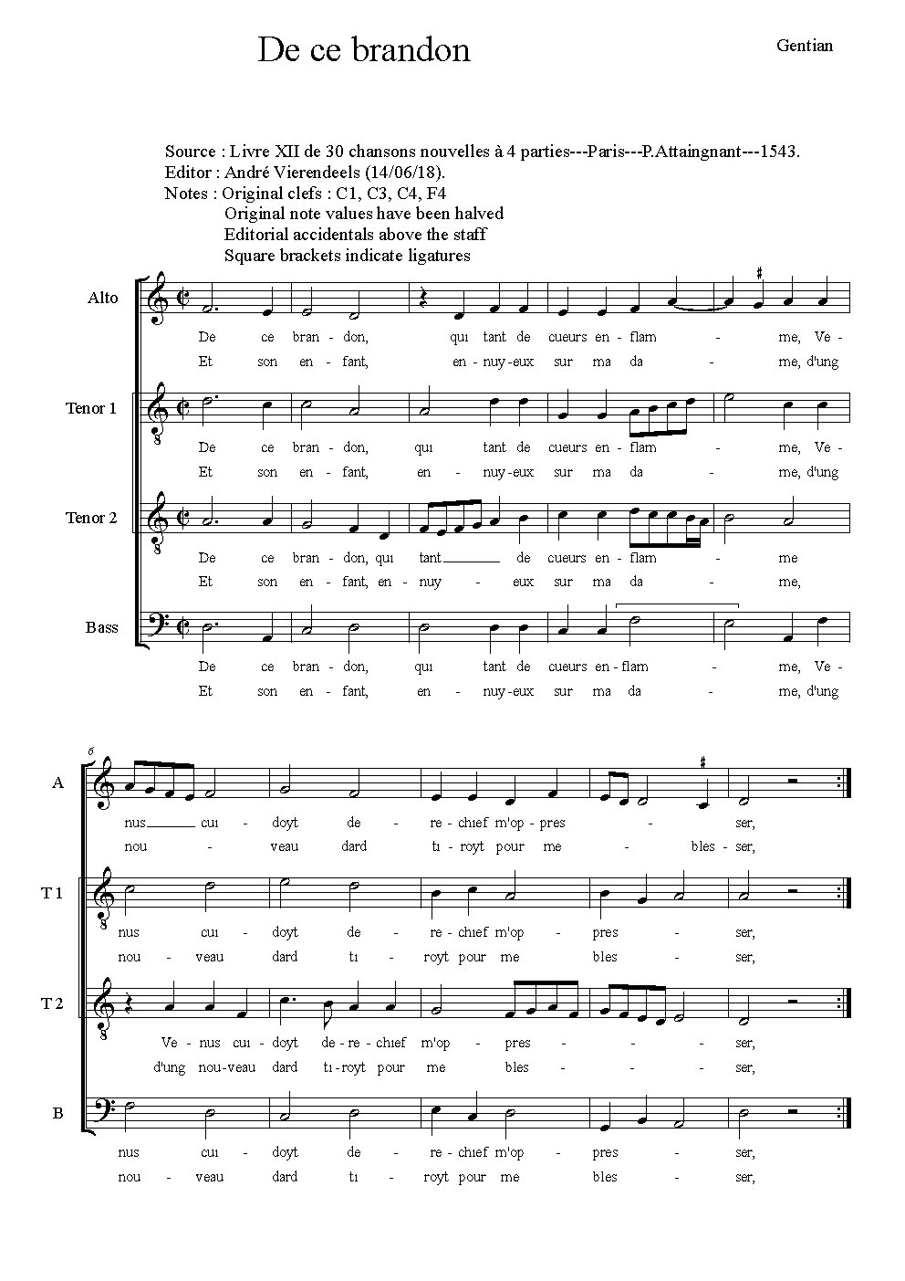 De ce brandon - Choir Script PDF Thumbnail