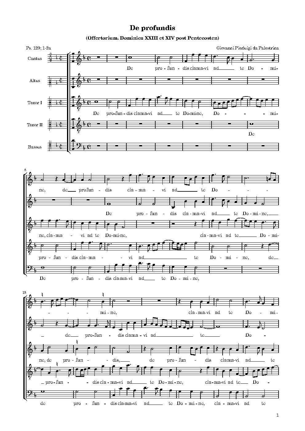 De profundis - Choir Script PDF Thumbnail