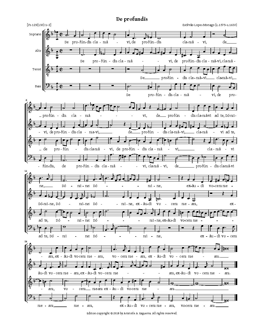 De profundis - Choir Script PDF Thumbnail