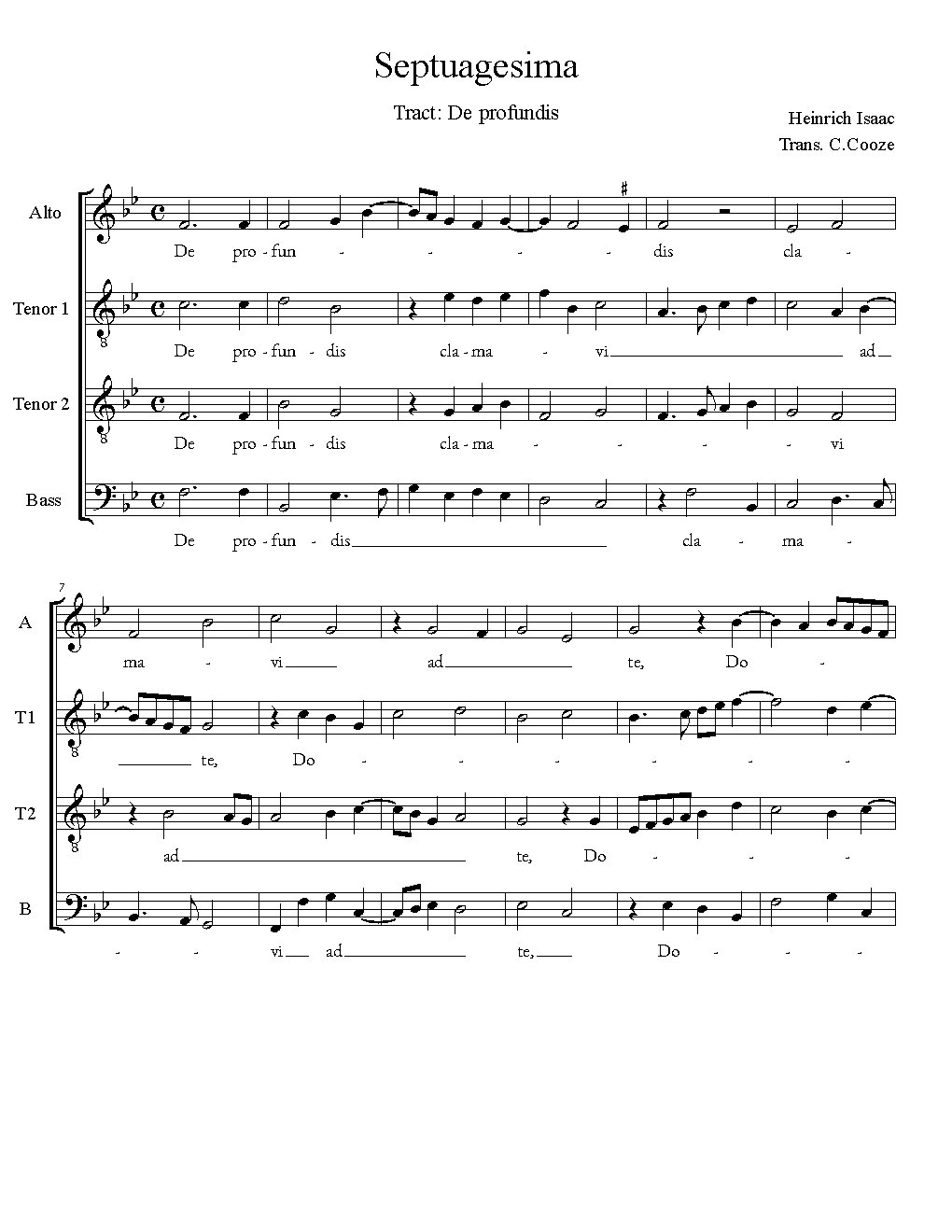 Tract: De profundis