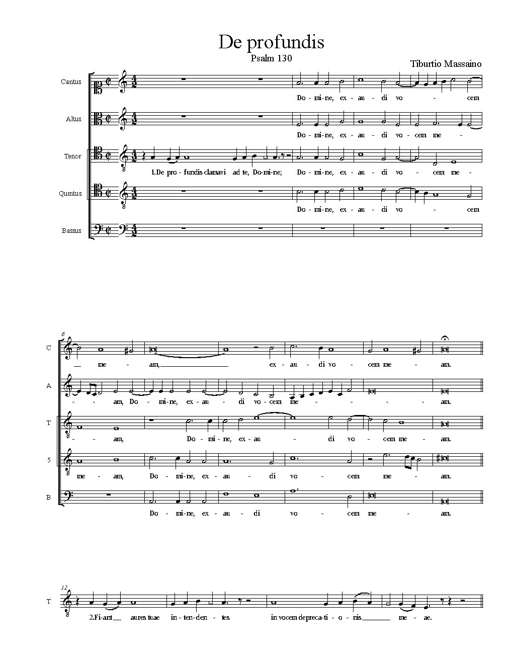 De profundis - Choir Script PDF Thumbnail