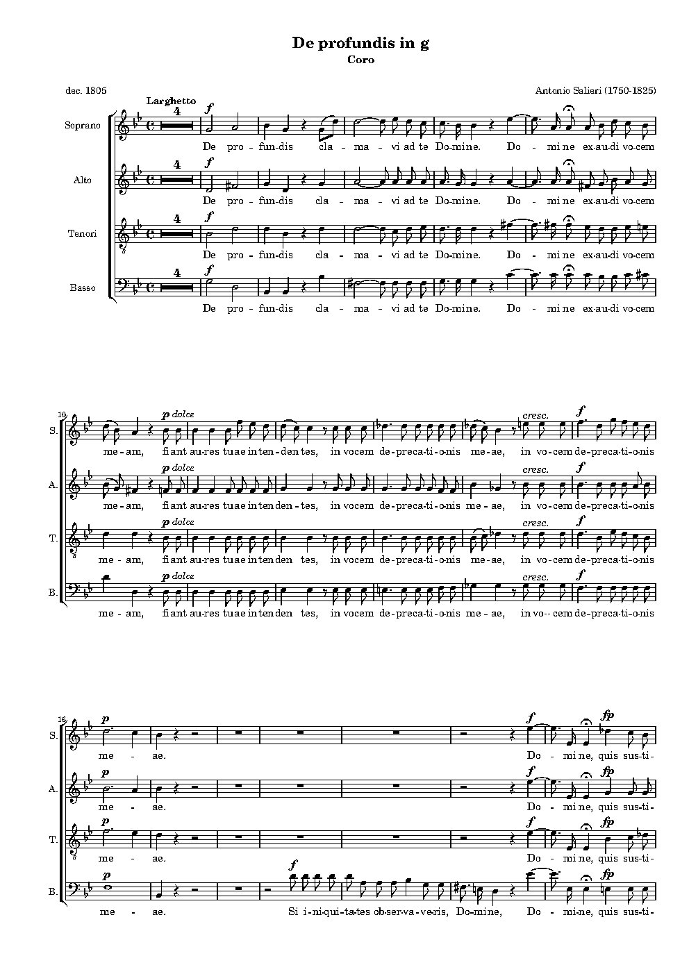 De profundis (in g) - Choir Script PDF Thumbnail