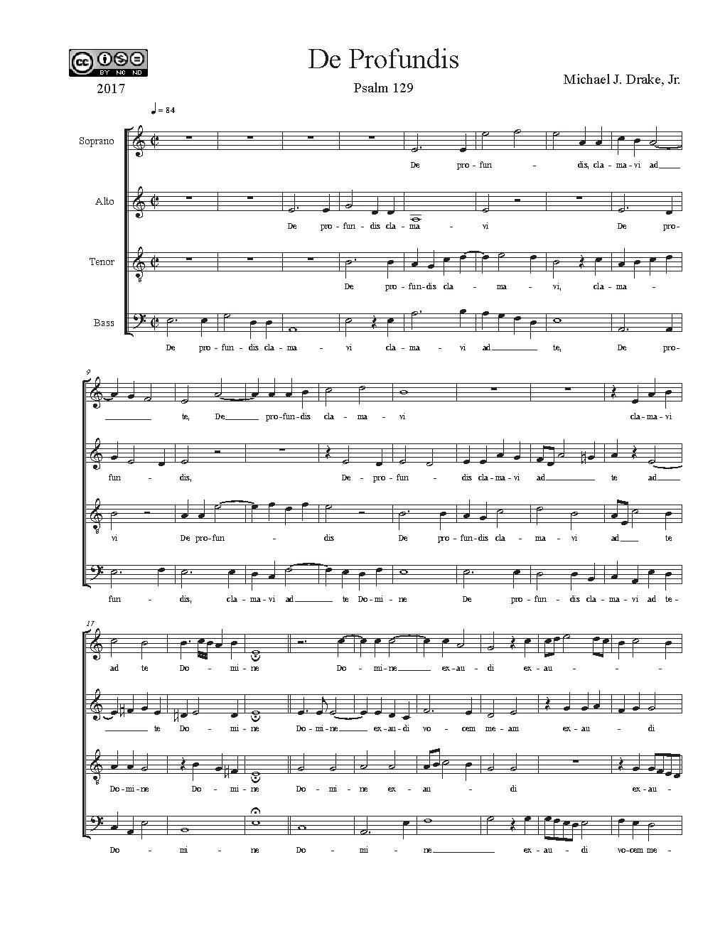 De profundis - Choir Script PDF Thumbnail