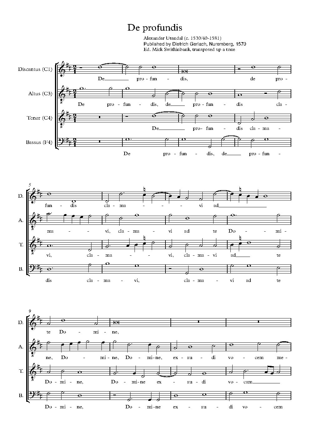 De profundis - Choir Script PDF Thumbnail
