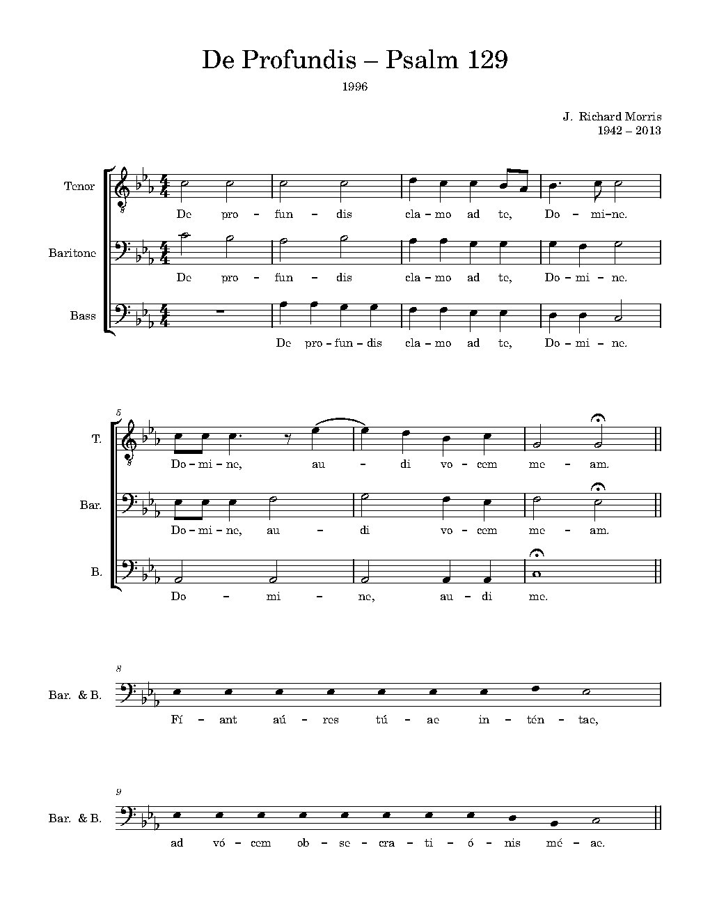 De Profundis
