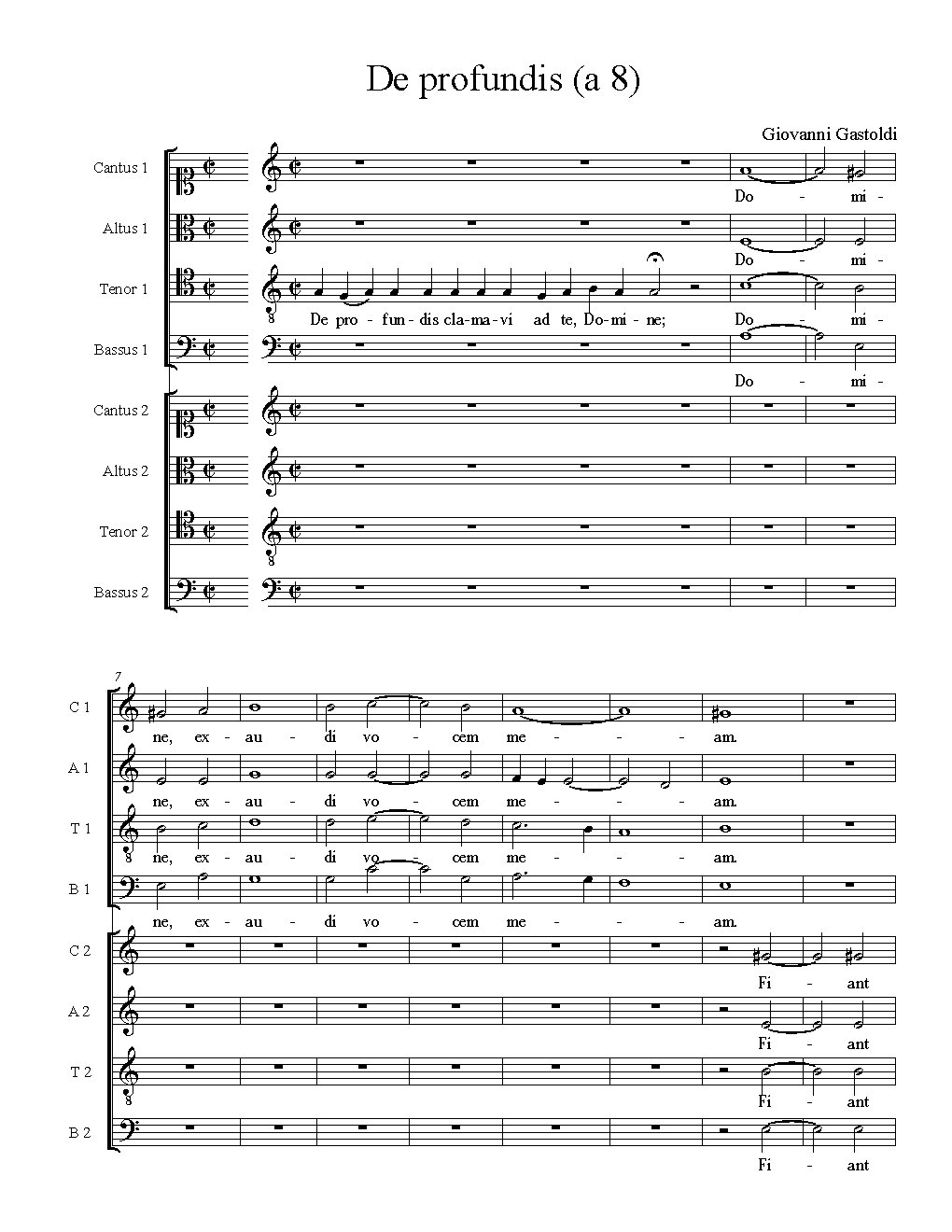 De profundis (a 8)