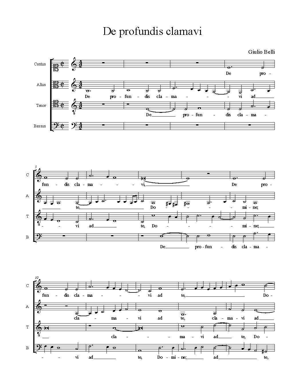De profundis clamavi - Choir Script PDF Thumbnail