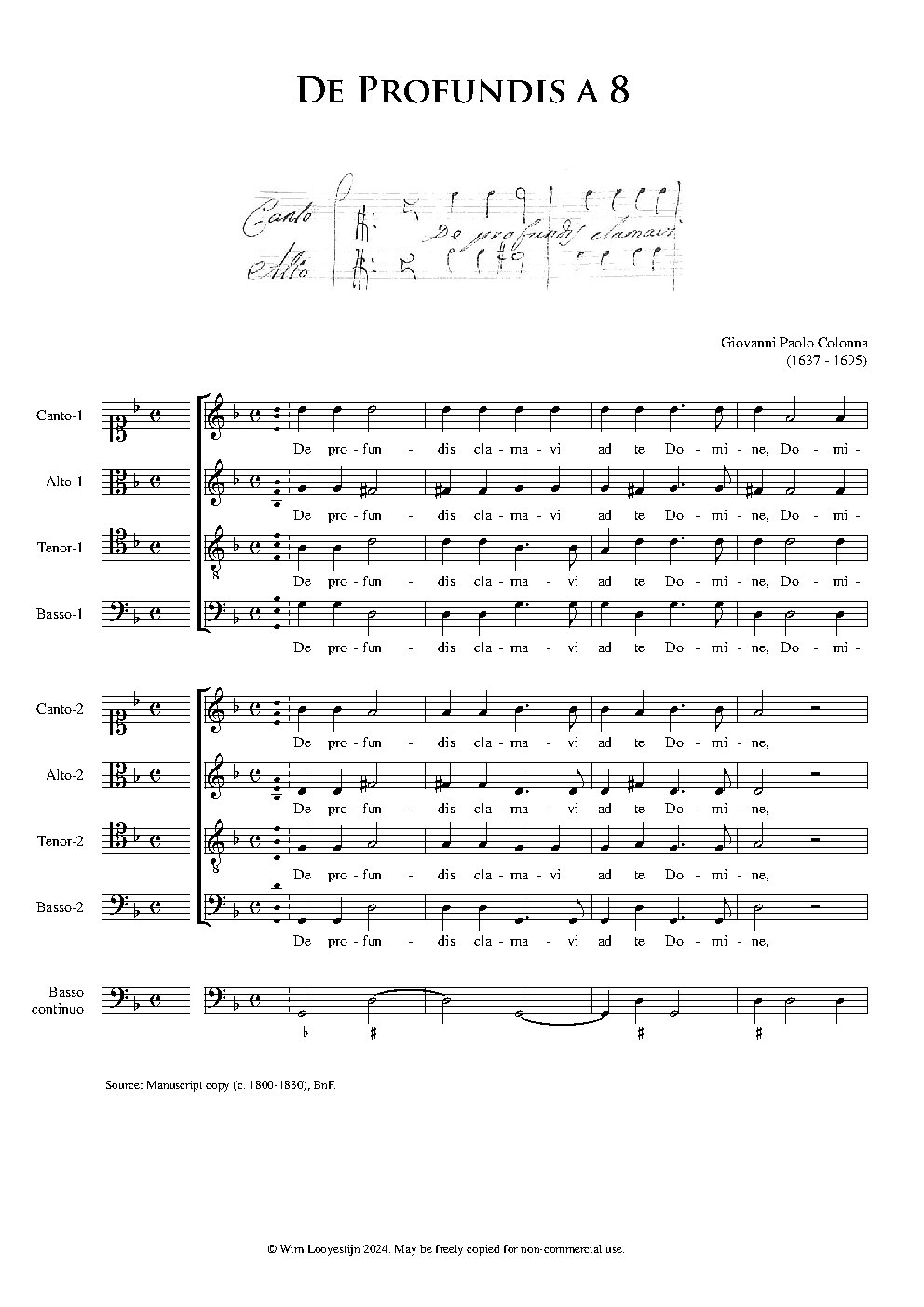 De profundis a 8