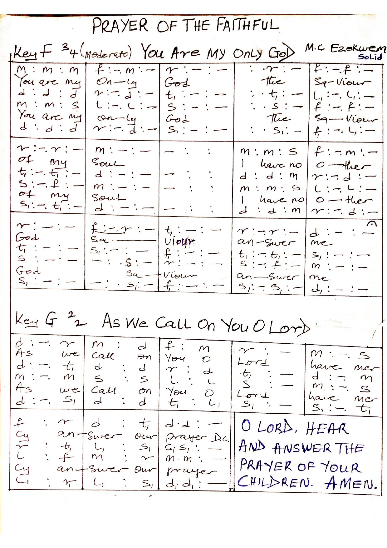 You Are My Only God (p.o.f)