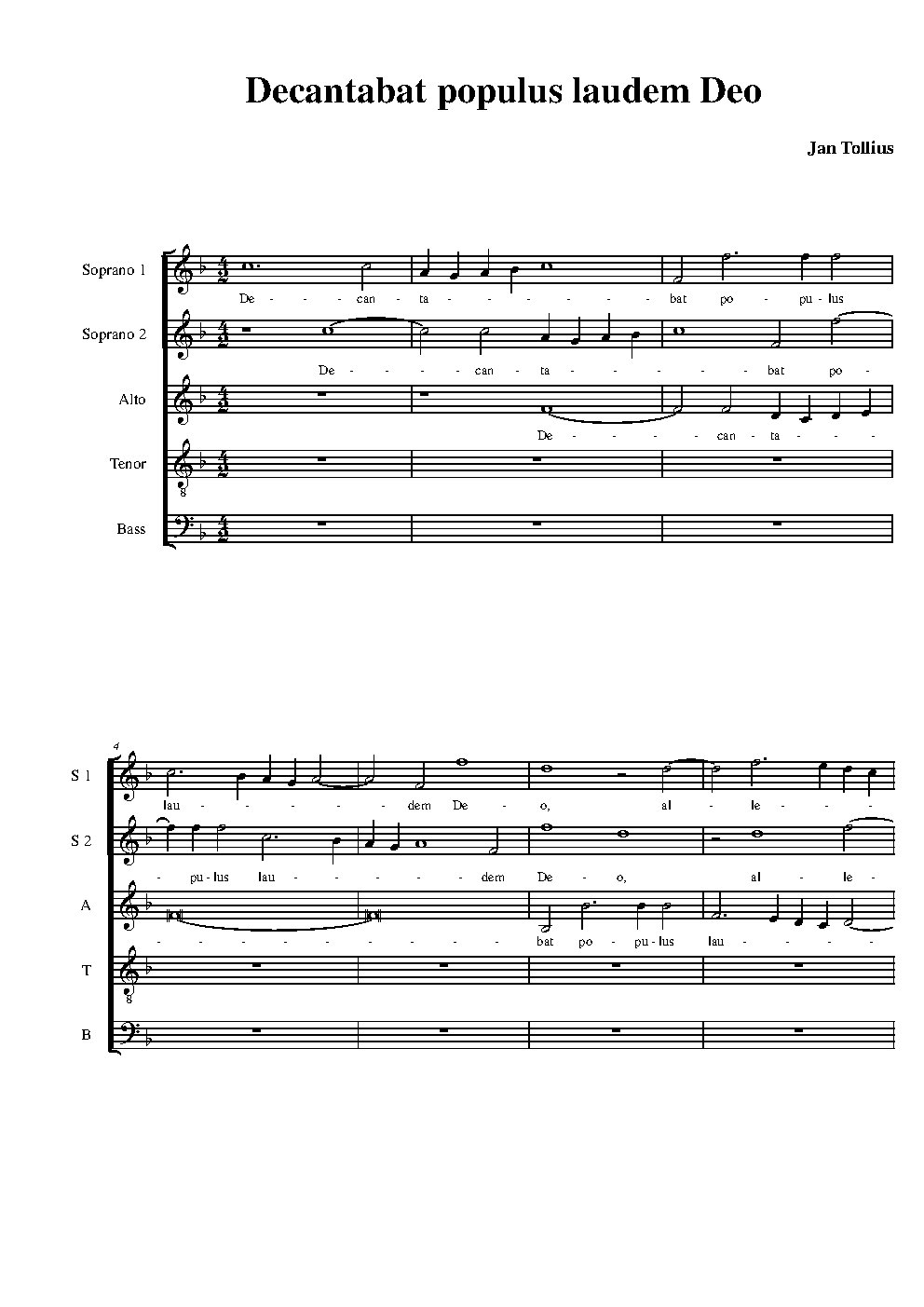 Decantabat populus laudem Deo