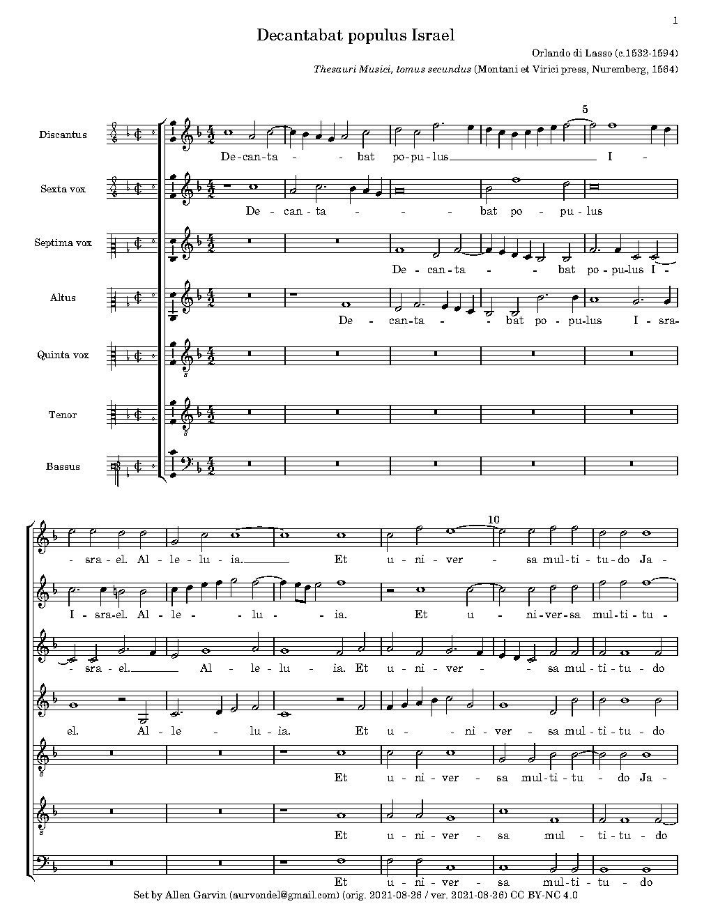 Decantabat populus - Choir Script PDF Thumbnail
