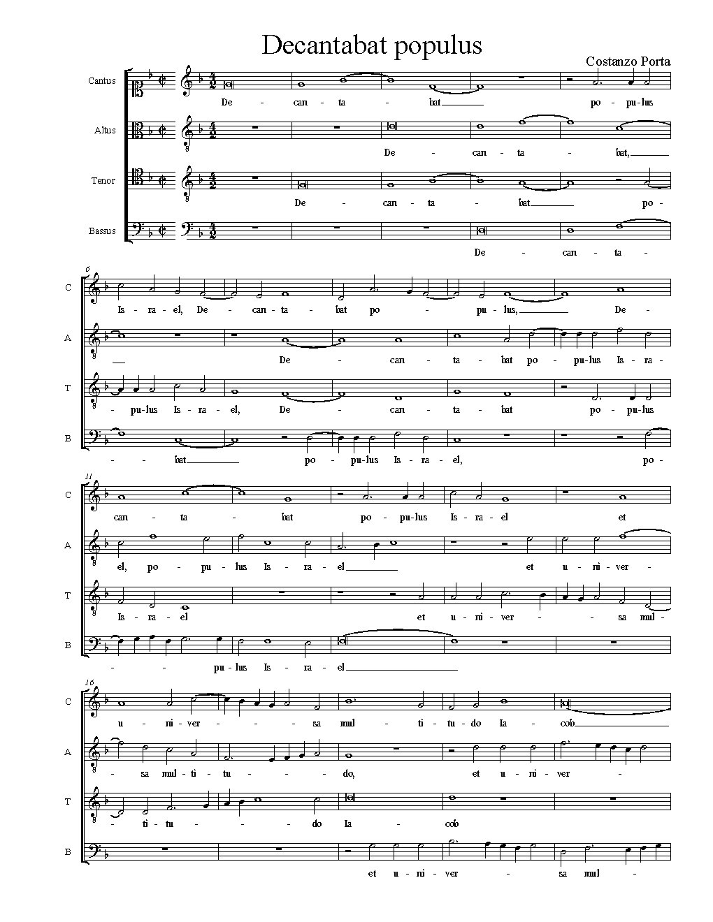 Decantabat populus - Choir Script PDF Thumbnail