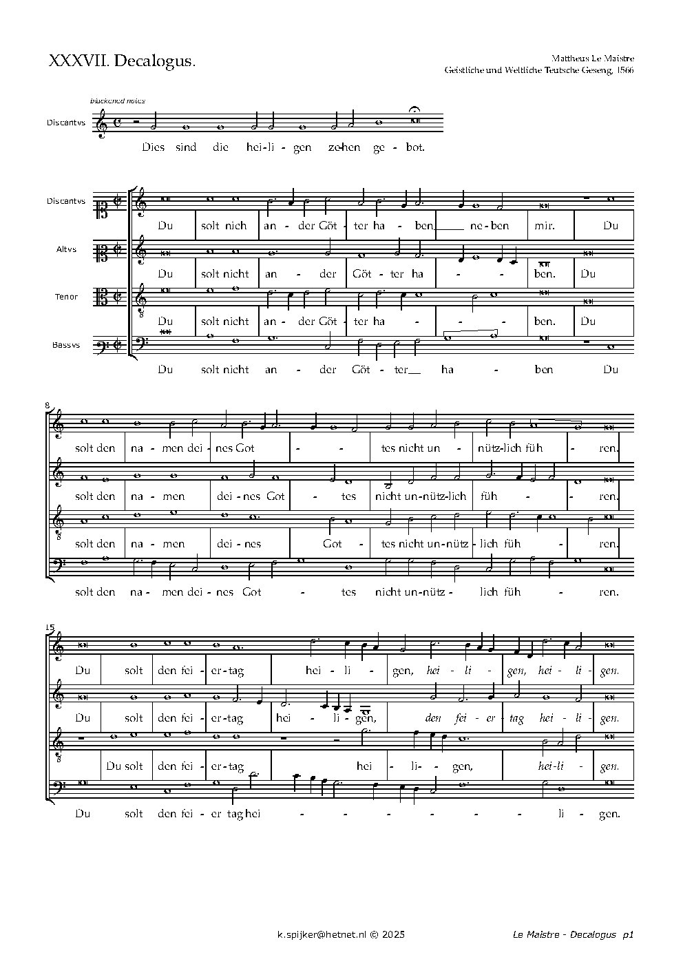 Decalogus - Choir Script PDF Thumbnail