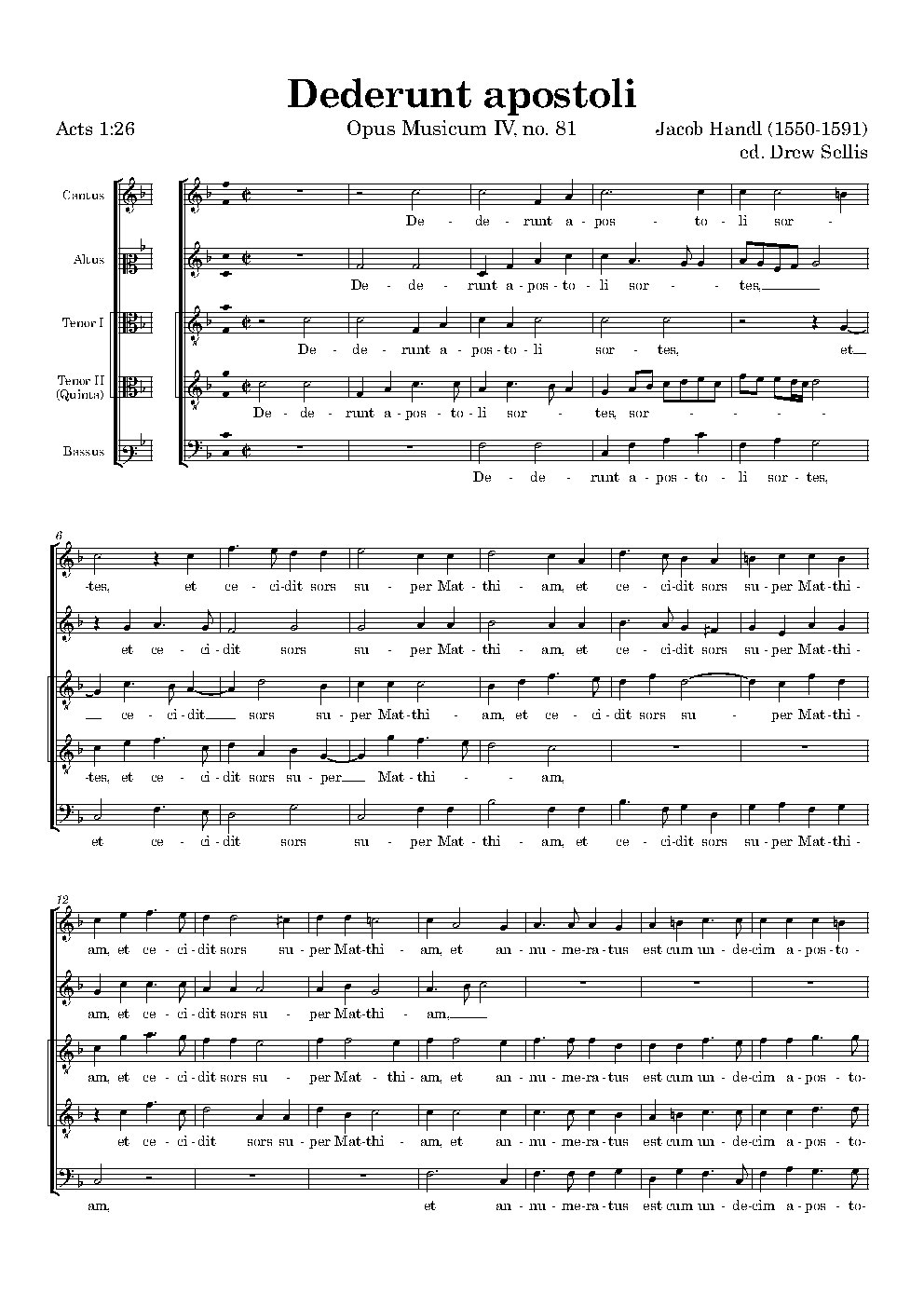 Dederunt apostoli