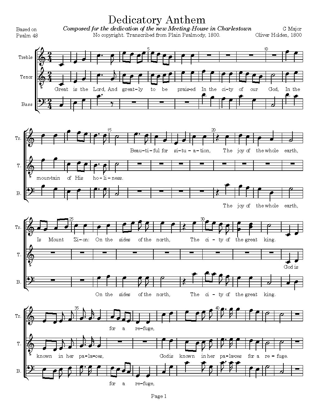 Dedicatory Anthem - Choir Script PDF Thumbnail