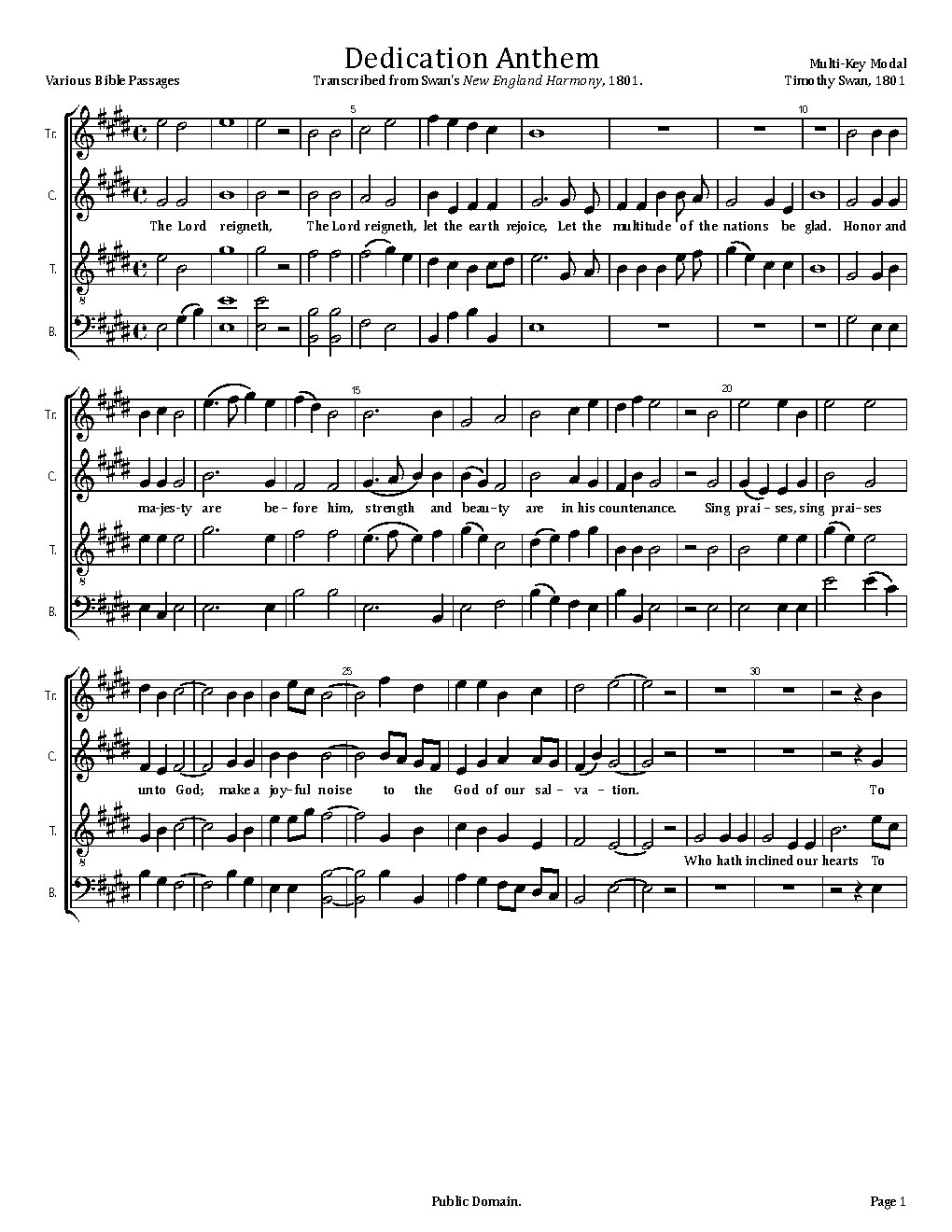 Dedication Anthem